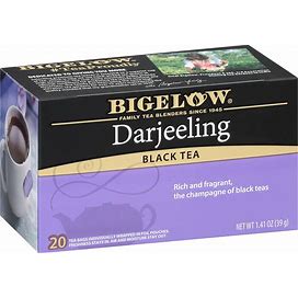 Bigelow Tea Darjeeling Black Tea, Caffeinated, 20 Count (Pack Of 6), 120 Total Tea Bags