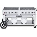 Crown Verity Gas Grill: Propane, 8 Burners, 129,000 Btuh Heating Capacity, 36 in Overall Ht, 28 in Overall Dp Model: CCB-60