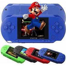 Christmas Gift PXP3 Slim Station With Mario Brother And Contra Over 100 Retro Games (DARK BLUE)