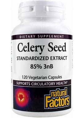 Natural Factors, Celery Seed Standardized Extract 120 Veg Capsules