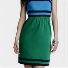 The Limited Dresses | The Limited Blue And Green Strapless Dress. Size 6 | Color: Blue/Green | Size: 6