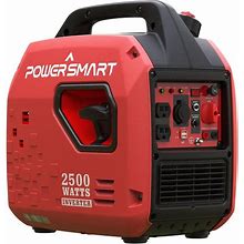 Powersmart 2500-Watt Portable Gas Inverter Generator, Super Quiet, High Fuel-...