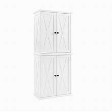Clifton Distressed White Tall Pantry