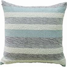 Linden Street Handwoven Textured Stripe Decorative Pillow 20X20 - Indoor/Outdoor - Polyester - Multi