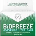 Biofreeze Pain Relief Cream, Knee & Lower Back Pain Relief, Sore Muscle Relief, Neck Pain Relief, Shoulder Pain Relief, Muscle Recovery, FSA
