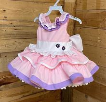 Daisy Duck Baby Dress, Daisy Duck Baby Costume, Baby Dress.