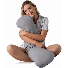 Weighted Body Pillow 6.5Lbs - Weighted Pillow For Deeper Sleep - Cooling Body...