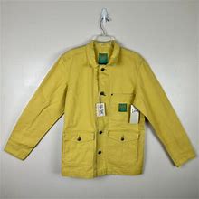 The Hundreds X Lee Jeans Chore Jacket Denim Yellow Mens Size Medium