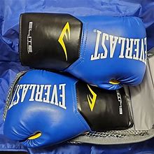 Barely Used Everlast Pro Style Training Boxing Gloves, 14Oz - Blue