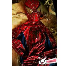 Original Toby Spiderman Cosplay Costume Jumpsuit 3D Coating Line Suit