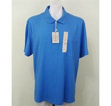 ST JOHN's BAY Men Shirt, Size XL, Blue, 60% Cotton, 40% Polyester