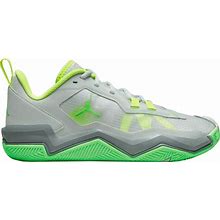 Jordan One Take 4 Basketball Shoes, Men's, M8/W9.5, Lt Slvr/Grn Strk/Volt/Gry