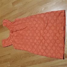 Dress Barn Dresses | Dress Barn Polka Dot Sleeveless Dress | Color: Orange | Size: 12
