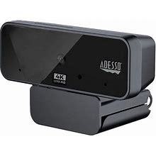 ADESSO Cybertrack H6 4K Ultra HD USB Webcam With Built-In Dual Microphone & Privacy Shutter Cover