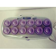 "Conair Ion Shine Velvet Hot Rollers Hair Curlers Large 1.5"" With 12"