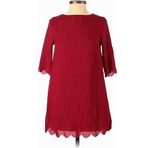 TOBI Casual Dress - A-Line: Red Print Dresses - Women's Size X-Small