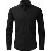 Today On Clearance For Men Deals Of The Day Clearance Men Mens Shirts Casual Stylish Shirt Wrinkle Free Dress Shirts Classic Long Sleeve Collared Top