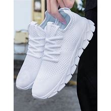 Shoes For Men Gym Tennis Athletic Mesh Fashion Sneakers Lightweight Sports Workout Running Casual Shoes Comfortable Footwear Trainers White,EUR39