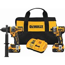 Dewalt DCK2100P2 20V MAX Brushless 2-Tool Combo Kit With Hammer Drill/Driver & Impact Driver