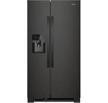 WRS325SDHB Whirlpool 36" 24.6 Cu. Ft. Capacity Side-By-Side Refrigerator With LED Lighting And Built-In Ice Maker- Black