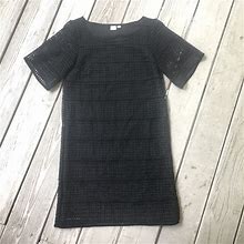 Gap Dresses | Gapblack Lace Shift Dress | Color: Black | Size: Xs