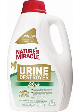 Nature's Miracle Urine Destroyer Plus Enzymatic Formula Dog Stain Remover, 1-Gal Bottle