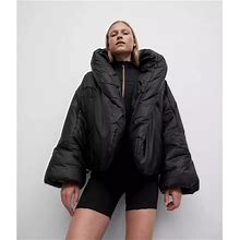 Lululemon Hooded Insulated Wrap Jacket Black Women's Size 12 Coat NEW $248 Best