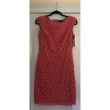Ralph Lauren Coral Lace Dress Size 8