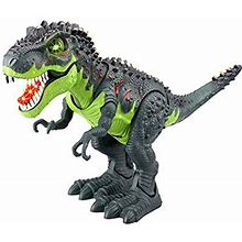 Erolldeep Dinosaur Toys Electronic Dinosaur Toys Walking Dinosaur With Flashing Sounds For Boys Large, Black