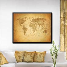 Wayfair Vintage Classic Map - Graphic Art Print | 12 H X 20 W In 77Ae262a993ce10ced0c459bc0464af1
