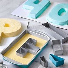 Pampered Chef Kitchen | Pampered Chef Numbers & Letters Cake Pan Set New | Color: Gray | Size: 9.25 X 15 in