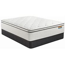 Simmons Beautyrest Dreamwell Vacay Plush Tight Top - Mattress + Box Spring, Queen, White | Presidents' Day