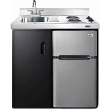 Summit Appliance 36 in. Compact Kitchen In Black CK36EL ,