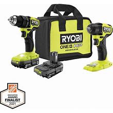 ONE+ HP 18V Brushless Cordless Compact 1/2 in. Drill/Driver, 4-Mode 3/8 in. Impact Wrench, (2) 1.5 Ah Batteries, Charger