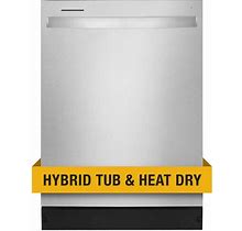 Whirlpool 24 in. Fingerprint Resistant Stainless Steel Top Control Dishwasher With Extended Soak Cycle