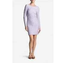St. John Evening Sequin Long Sleeve Stretch Knit Body-Con Dress In Dusty Lavender At Nordstrom, Size Small