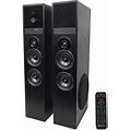 Rockville Tm80b Black Home Theater System Tower Speakers 8" Sub/Bluetooth/USB
