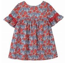 Tartine Et Chocolat Baby Girl's & Little Girl's Floral Print Lace-Trim Dress - Red - Size 3 Months