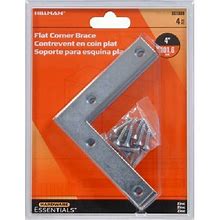 Hillman 851783 Hardware Essentials Flat Corner Brace, 2-1/2 in L, Iron
