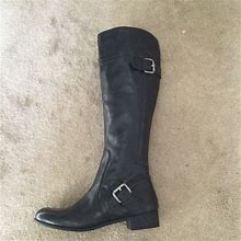 Nine West Shoes | New With Defects Nine West Casual Knee High Boots Womens 6.5 Bm | Color: Black | Size: 6.5