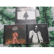 Neil Young 3 CD Lot Tonight's The Night HARVEST MOON Live Rust