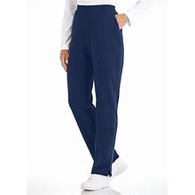 Blair Zip-Pocket Pull-On Fleece Pants - Blue - P2XL - Petite