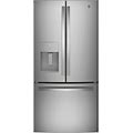 GE GYE18JYLFS ENERGY STAR 17.5 Cu. Ft. Counter-Depth French-Door Refrigerator In Stainless Steel - Fingerprint Resistant Stainless Steel -