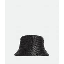 Bottega Veneta Intrecciato Leather Bucket Hat - Black - Man - L