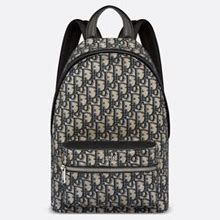 DIOR Kids - Kids' Rider Backpack Beige And Black Dior Oblique Jacquard - Boy Bags