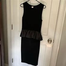 Venus Dresses | Venus Black Peplum Dress | Color: Black | Size: 6