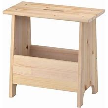 Ikea Perjohan Stool With Storage, Solid Pine - Brand In Box -