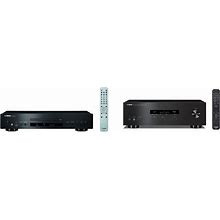 Yamaha CD Player (CD-S303) And Stereo Receiver (R-S202BL) Bundle