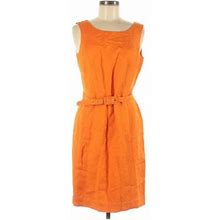 Premise Dresses Orange Belted Dress Size 10 Office Mid Century Pencil