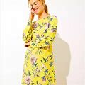 Loft Dresses | Nwt Ann Taylor Loft Yellow Floral Dress, Size 8 Petite | Color: Pink/Yellow | Size: 8P